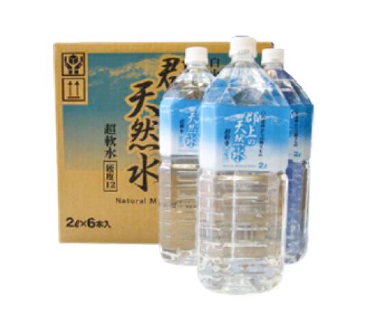 【ふるさと納税】清流長良川源流「郡上の天然水」2L(6本入)1箱 / 水 ソフトドリンク 水 炭酸水 10000円
