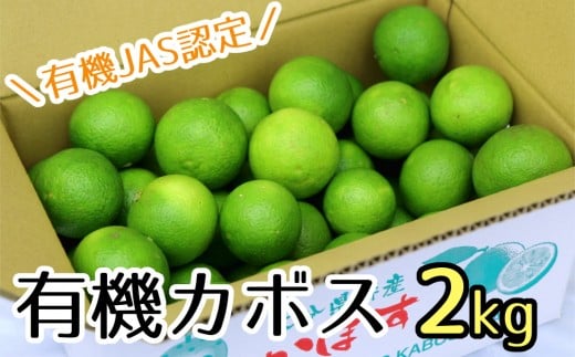 【先行予約】安心安全♪有機JAS認証のカボス青果【2kg】