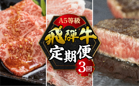 A5 飛騨牛3回定期便 トキノ屋食品