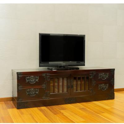 ふるさと納税 利府町 仙台箪笥　五尺テレビボード　拭き漆塗り　　(お申込書返送後1〜6か月程度でお届け) |  | 02
