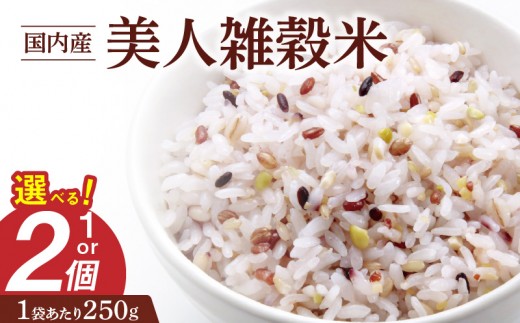
                  国内産 美人雑穀米 250g _ 国内産 美人雑穀米 選べる 個数 1個 2個 雑穀米 雑穀 12種類 胚芽押麦 もち玄米 発芽玄米 はだか麦 もち赤米 黄大豆 もち黒米 ハト麦 もち麦 もちきび 黒大豆 もちあわ 雑穀ごはん 福岡県 久留米市 送料無料 _ Gr094-sku
                