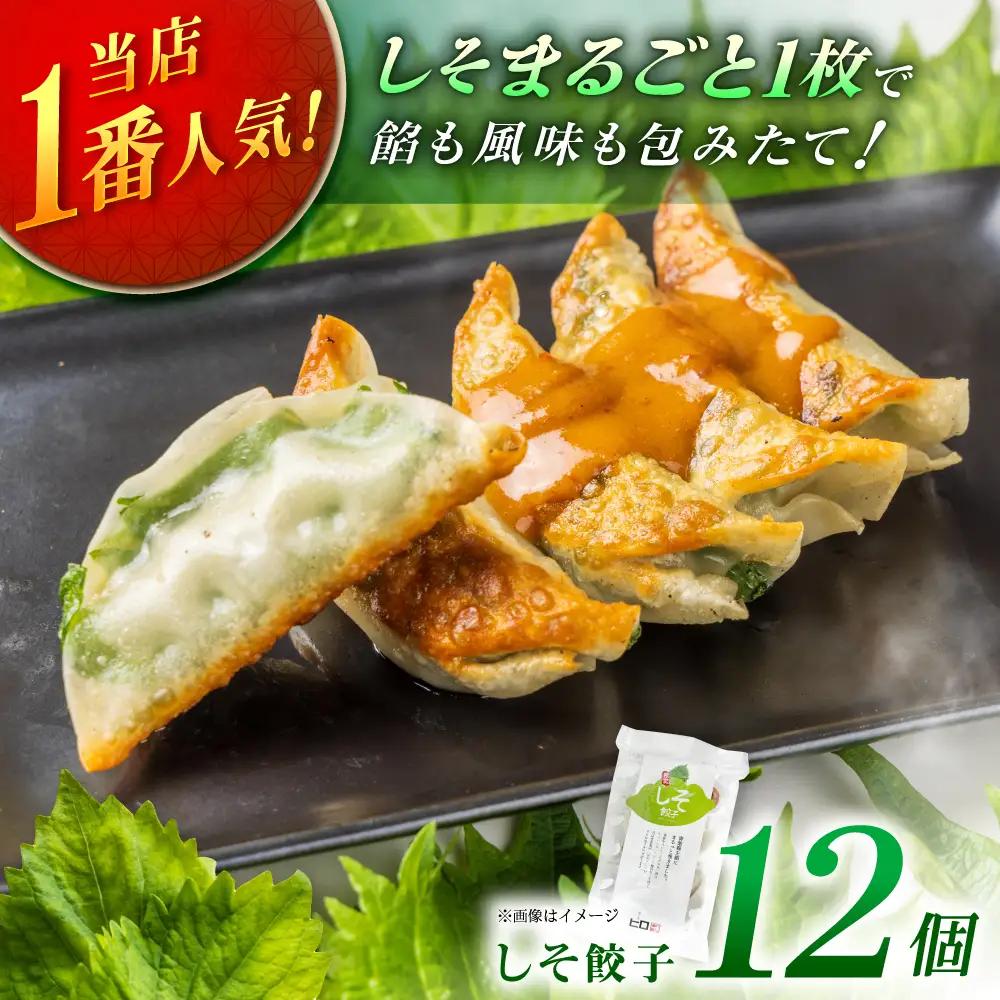 【ふるなびWEEK対象】 【1パック】餃子屋ヒロの しそ餃子  [BDAS003-1] 