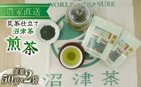 煎茶 50g 2袋 合計100g 普通 緑茶 2026年産 農家直送 お茶 茶葉 静岡 沼津