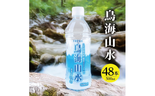 フレッシュ 鳥海山水　500ml　ペットボトル　48本 SC0591