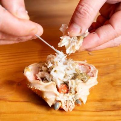 ふるさと納税 越前町 浜茹で越前せいこがに約220〜250g2杯　かに酢&かにスプーン付き |  | 02