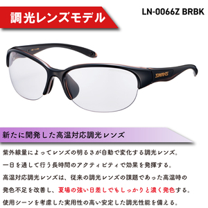SWANS サングラス 調光 偏光 スワンズ LN-0066Z BRBK