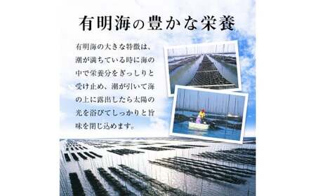 有明海苔　味海苔　大丸ボトル 10切80枚 (板のり8枚分) 6本セット