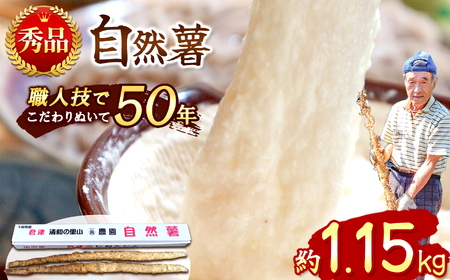 【 先行予約 】自然薯 【 約1.15kg 】 1本 千葉県産 11月上旬頃～順次発送 | マルショー農園 パイプ 栽培 ベテラン農家 長期保存 じねんじょ とろろ やまいも 山芋の卵焼き 麦とろご飯 ネバネバ丼 とろろそば 君津市 きみつ 千葉県
