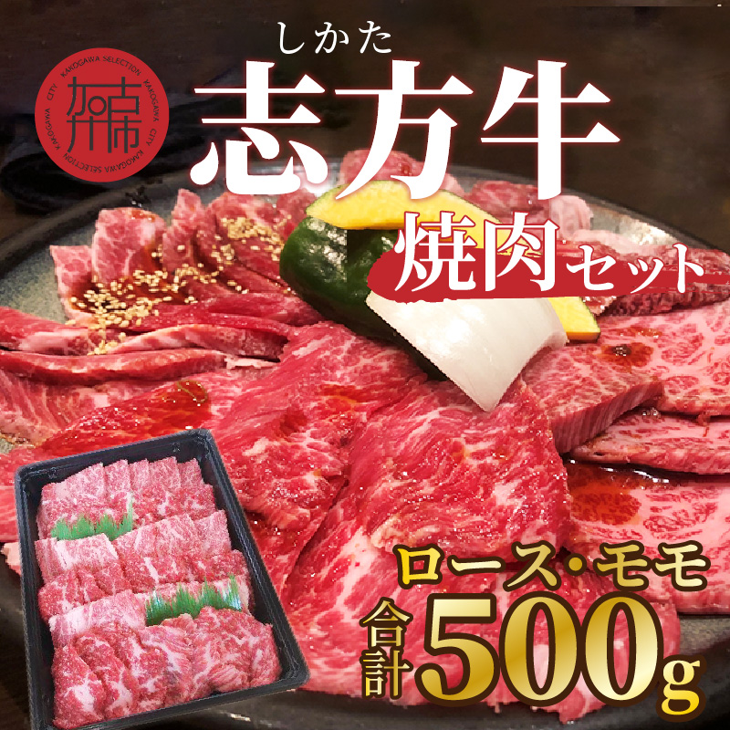 志方牛焼肉セット(500g)《 国産 牛肉 牛 国産牛 焼肉 ロース モモ お手軽 おいしい お取り寄せ グルメ 志方牛 ギフト 送料無料 》【2401A00305】