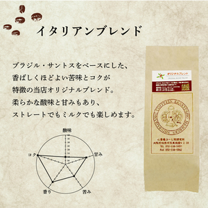 【中細挽き】 コーヒー オリジナル ブレンド 200g × 3種 自家焙煎 コーヒー