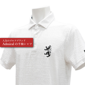 ゴルフウェア アドミラル 半袖　Lサイズ 　ホワイト