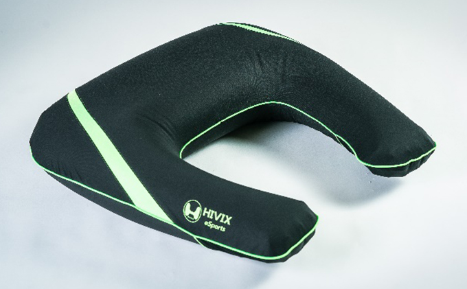 ゲーミングクッション　グリーン 雑貨 日用品 寝具 枕 ゲーム用 ※離島への配送不可