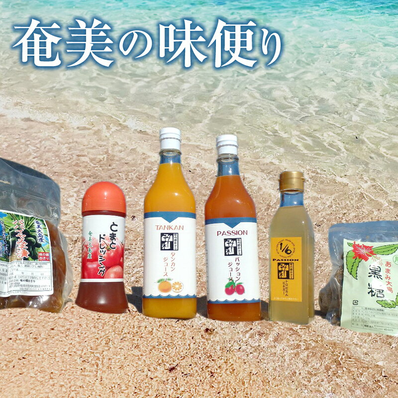 【ふるさと納税】 奄美特産品 詰め合わせ セット ジュース パッションフルーツ たんかん 酢 トロピカルビネガー トマト ドレッシング パパイヤみそ漬 黒糖