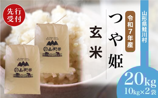 
            ＜令和7年産米先行受付＞ 鮭川村 特別栽培米 つや姫 【玄米】 20kg （10kg×2袋）＜配送時期選べます＞
          