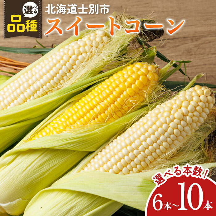 【ふるさと納税】＜期間限定＞天塩川源流スイートコーン (6本～10本) 【2026年8月より順次発送】 ゴールドラッシュ ホイップコーン 北海道産 北海道 士別市 とうもろこし トウモロコシ とうきび 野菜 産地直送 【三栄アグリ】