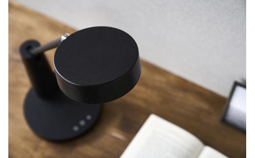 LEDデスクライトQi充電シリーズ平置きタイプ調光調色　LDL-QF02DL-B　ブラック