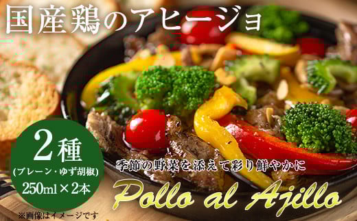 No.505 国産鶏のアヒージョ(2種・250ml×2本) 国産 鹿児島県産 九州産 オリーブオイル 鶏肉 鳥肉 とり肉 肉 料理 おかず【しのぶ企画】