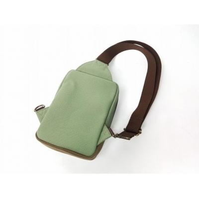 ふるさと納税 栃木市 【いちひこ帆布】 ボディバッグ/グリーン |  | 01