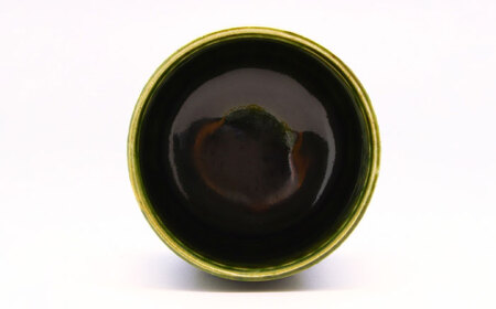 【瀬戸焼】織部面取湯呑 【山長陶苑】 / 湯呑 湯呑み 食器 和食器 / 瀬戸市[BBBH044]