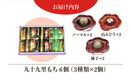 創業120年を超える老舗和菓子店 橋本菓子舗の九十九里もち 6個 SMCP003