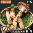 【ふるさと納税】【季節限定】久慈産天然松茸「開き＆つぼみ（コロ）」200g