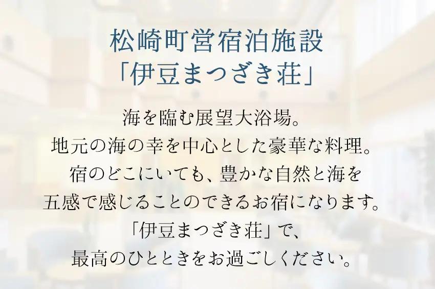 伊豆まつざき荘 宿泊補助券 C 料理 海 オーシャンビュー 露天風呂 和室 洋室 海鮮 お刺身 静岡 伊豆 松崎