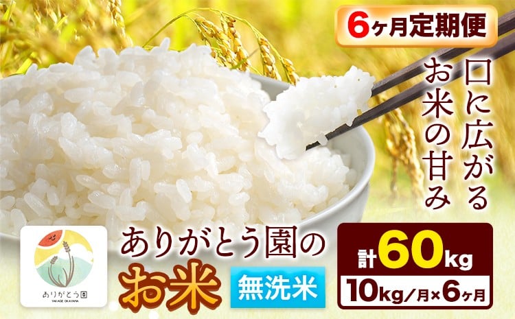 
                  【6ヶ月定期便】令和7年産 米 岡山県産 ありがとう園のお米 無洗米 10kg ありがとう園《お申込み月の翌月から出荷開始》岡山県 矢掛町 無洗米 米 コメ 定期便 定期 st-p
                