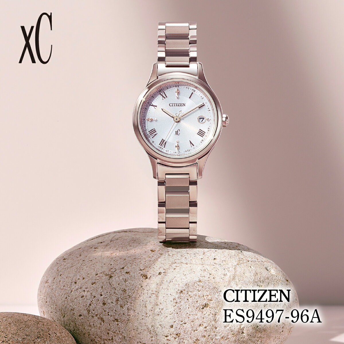 【ふるさと納税】CITIZEN xC ES9497-96A | シチズン citizen クロスシー 腕時計 時計 正規品 レディース ビジネス スーツ カジュアル フォーマル 贈答 贈答用 ギフト プレゼント 母の日 国内製造 国産 電波 ソーラー エコドライブ サファイアガラス チタニウム 埼玉県 所沢市