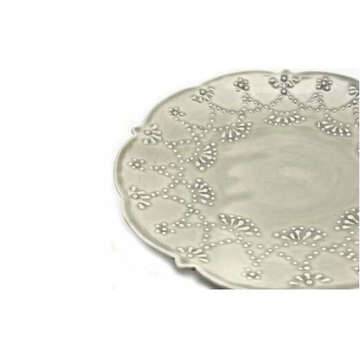 有田焼 惣次郎窯 大串真司 華やぎ 高台コンポート 5寸 グレー 24to3 西富陶磁器 A20-425_イメージ3