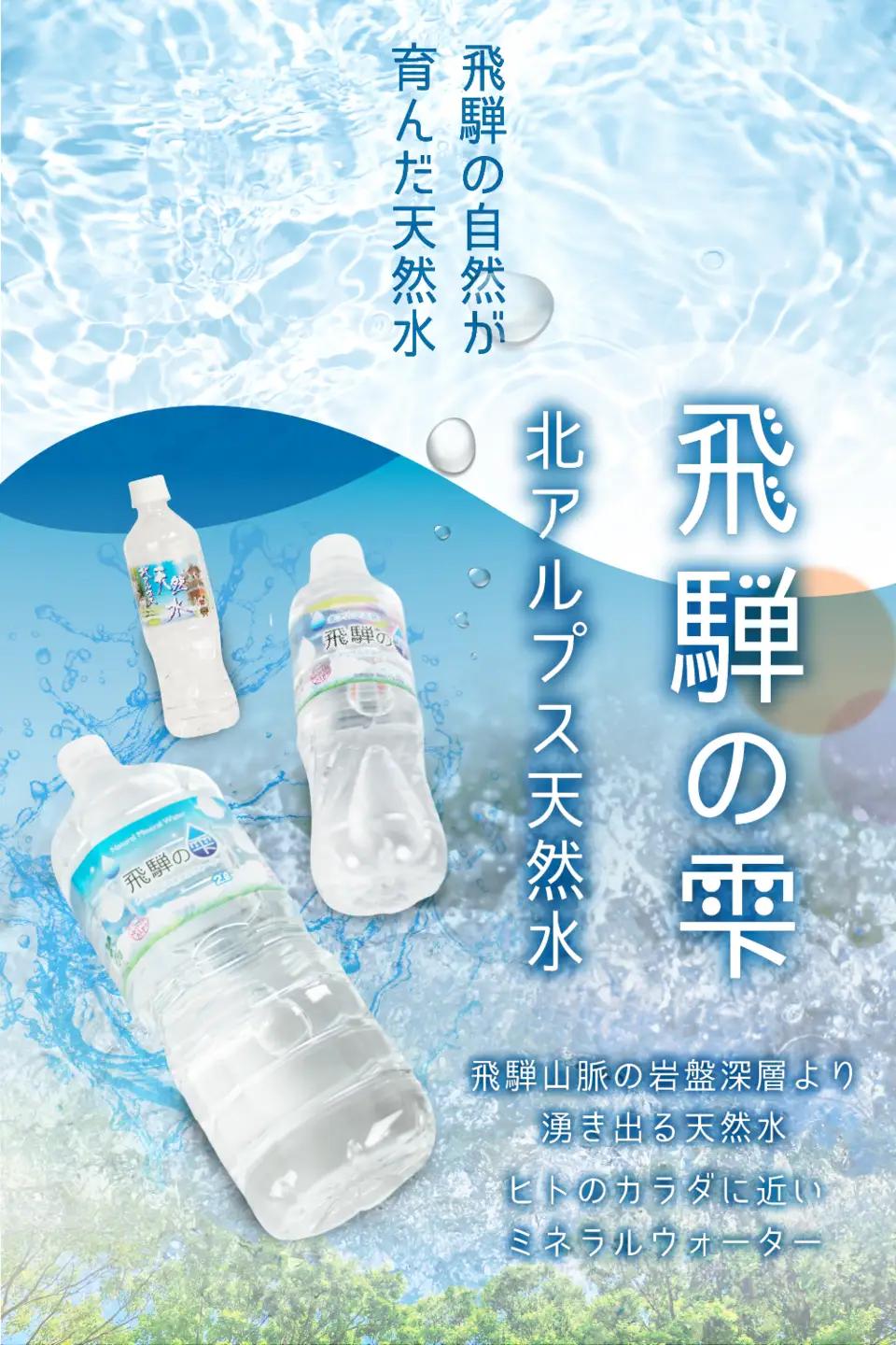 飛騨の雫 水 500ml×48本 (2ケース)  | 水 ミネラルウォーターJS013