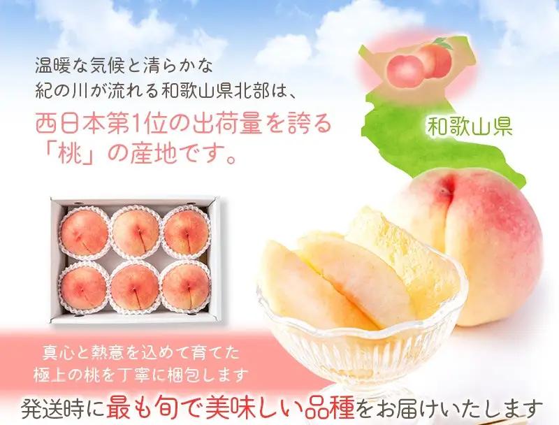 桃 和歌山県産の美味しい桃 11～15玉入【mat100C】
