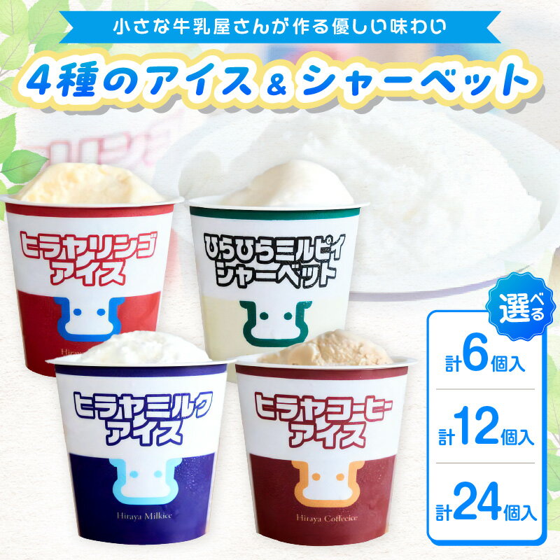 【ふるさと納税】ヒラヤアイスセット ミルク コーヒー リンゴ ミルピィ 乳製品 乳酸菌 ふるさと納税 アイス アイスクリーム 京都 スイーツ シャーベット ランキング 人気 ヒラヤミルク 詰め合わせ 贈答 お取り寄せ デザート 卵不使用 平林乳業 ヒラヤ ご当地牛乳 かわいい