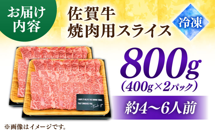 艶さし！ 佐賀牛 焼肉用（バラor肩orモモのいずれか1種）800g 吉野ヶ里町 [FDB077]