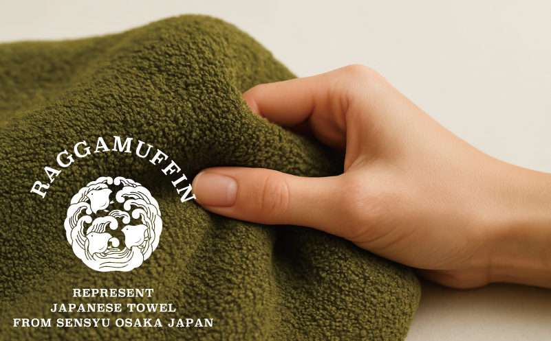 高級泉州タオル ラガマフィン バスタオル カーキー 1枚【国産 日用品 上質 タオル 国内製造】