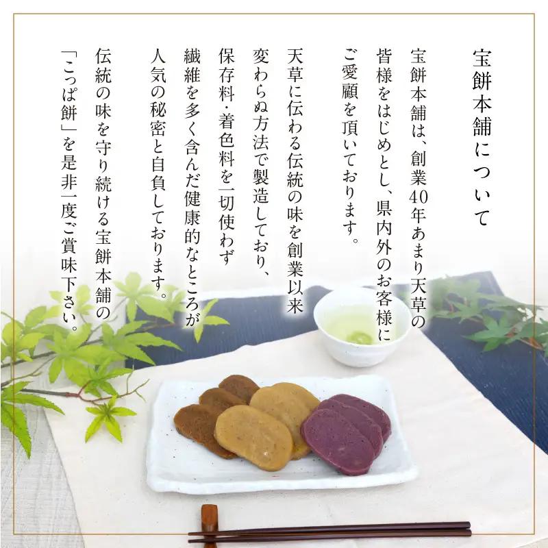 S031-003-T02_【定期便2回】天草 郷土の味 こっぱ餅詰め合せ 3個入り