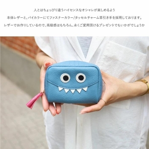 【通しマチ/モンスターポーチSMALL/全20色】毎日の相棒♪定番/通しマチ仕様のふっくらモンスターマルチポーチ レディース 化粧ポーチ コスメ ミニ マルチ 小さめ プレゼント コンパクト スリム 