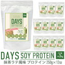 【ふるさと納税】DAYS SOY PROTEIN 抹茶ラテ風味 250g×12袋 合計3kg ソイプロテイン い草 大豆たんぱく質 抹茶 植物性タンパク質 コラーゲンペプチド 健康食材 送料無料 イ草 藺草 いぐさ 筋トレ