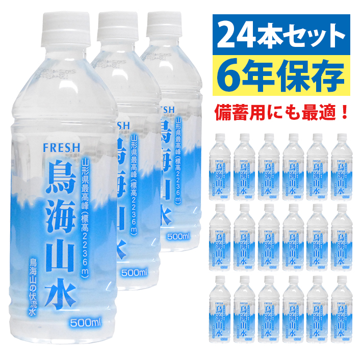 SB0009 鳥海山水　500ml×24本入り　2ケース