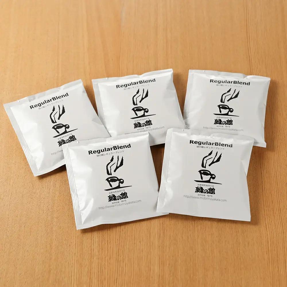 【毎月 定期便 全3回】緑の館 レギュラー珈琲 30杯分（5杯入り×6P）×3回分 【17-A】