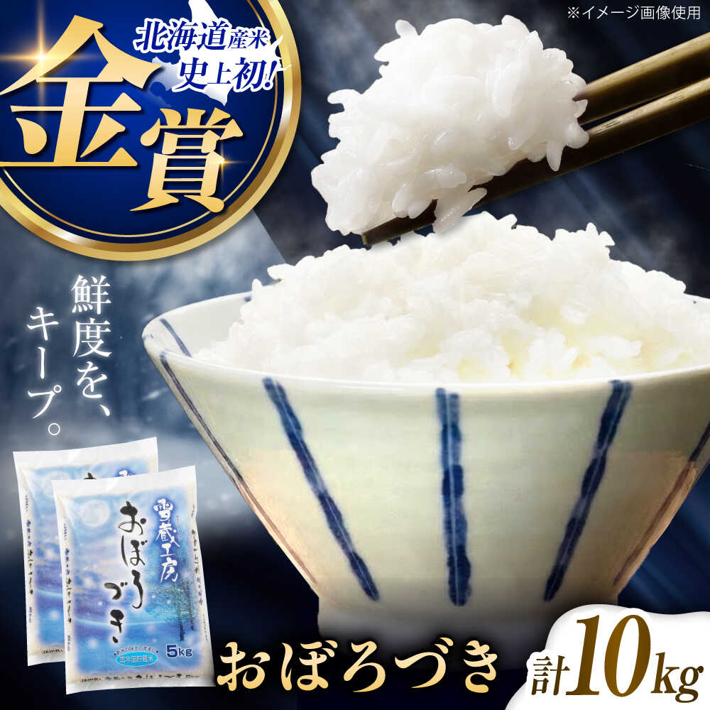 【ふるさと納税】雪蔵工房 おぼろづき 10kg | 精米 お米 米 北海道 北海道米 | JAびばい[BOAF007]