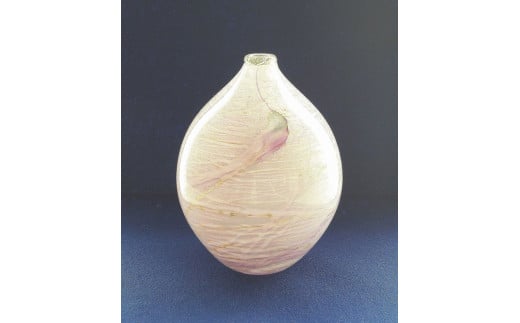 花入れ「澪の流」A＜ガラス作家 池本美和＞