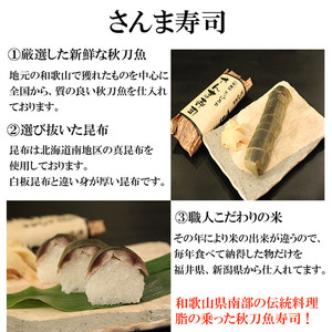 おっぱ寿司3本セット(鯖・サンマ・太刀魚)(B1122-1)