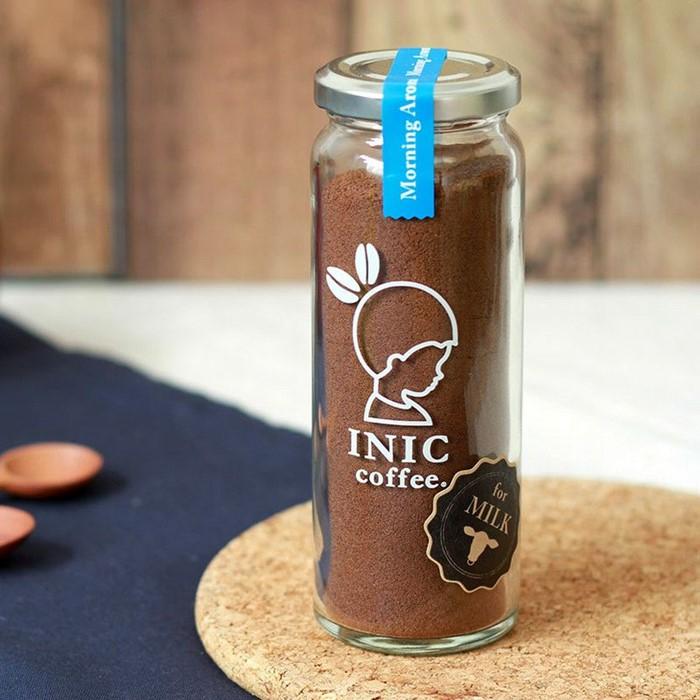 【ふるさと納税】カフェオレ INIC coffee モーニングアロマ 瓶（14～28杯分）粉末 極上 本格的 持ち運び オフィス 砂糖不使用 イニック