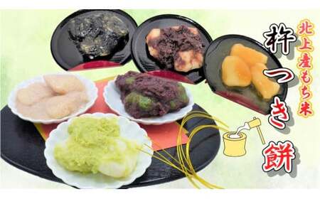 【杵つき】展勝地 もち 冷凍 たれ 餅 アソートセット1  あずき ごま よもぎ ずんだ くるみ みたらし セット 詰め合わせ 6種 餅 セット 東北 岩手 北上名物 岩手県 北上市 C0557 始桜