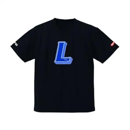 JTTA公認　卓球ユニフォーム【男女兼用(ドライ):Sサイズ】アルファベット　L　ブラック_装飾品・工芸品  洋服 _【1566486】