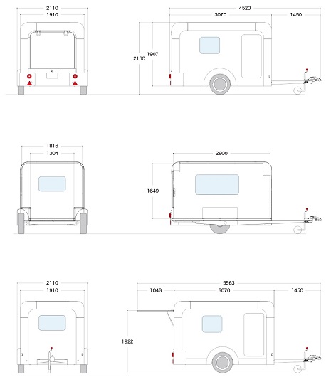 キャンピングトレーラー X-cabin300 スペシャル パッケージ / ふるさと納税 車 アルミボディ 癒し オシャレ空間 キャンプ BBQ ピッツバーグ アウトドア スチール ワークス 送料無料