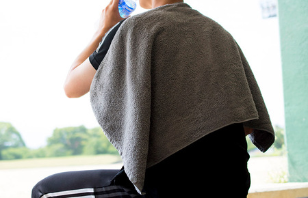 今治ベーシックタオル　ミニバスタオル　2枚セット（グレー） [I002120MBT2GY]