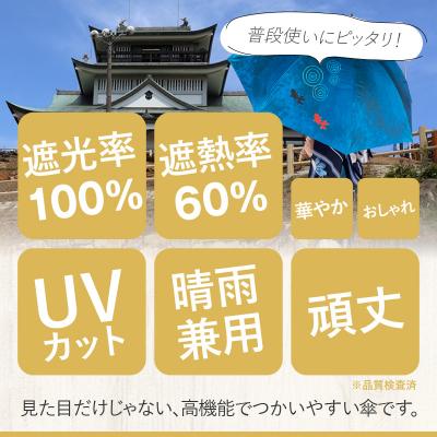 ふるさと納税 小牧市 UVカット竹傘　長傘　ねこ　紫外線99.9%カット　晴雨兼用　男女兼用[089D02-03] |  | 02