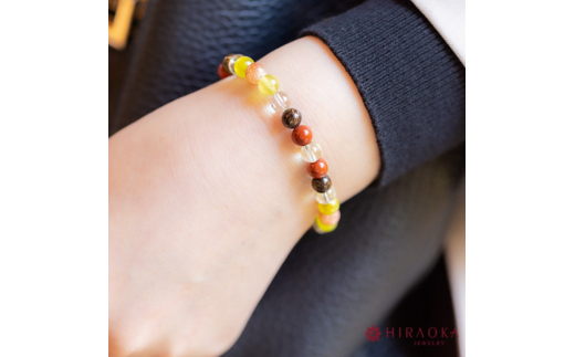 志望校合格パワーストーンブレスレット(合格祈願01)･6mm玉 (16.8cm)