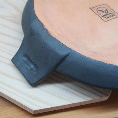 ふるさと納税 安芸太田町 【広島県・奥安芸の鉄物語・風炎窯】〜超耐熱陶器MOONスキレットパン大[トレー付・1組] |  | 01